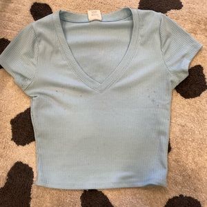 Baby blue baby tee